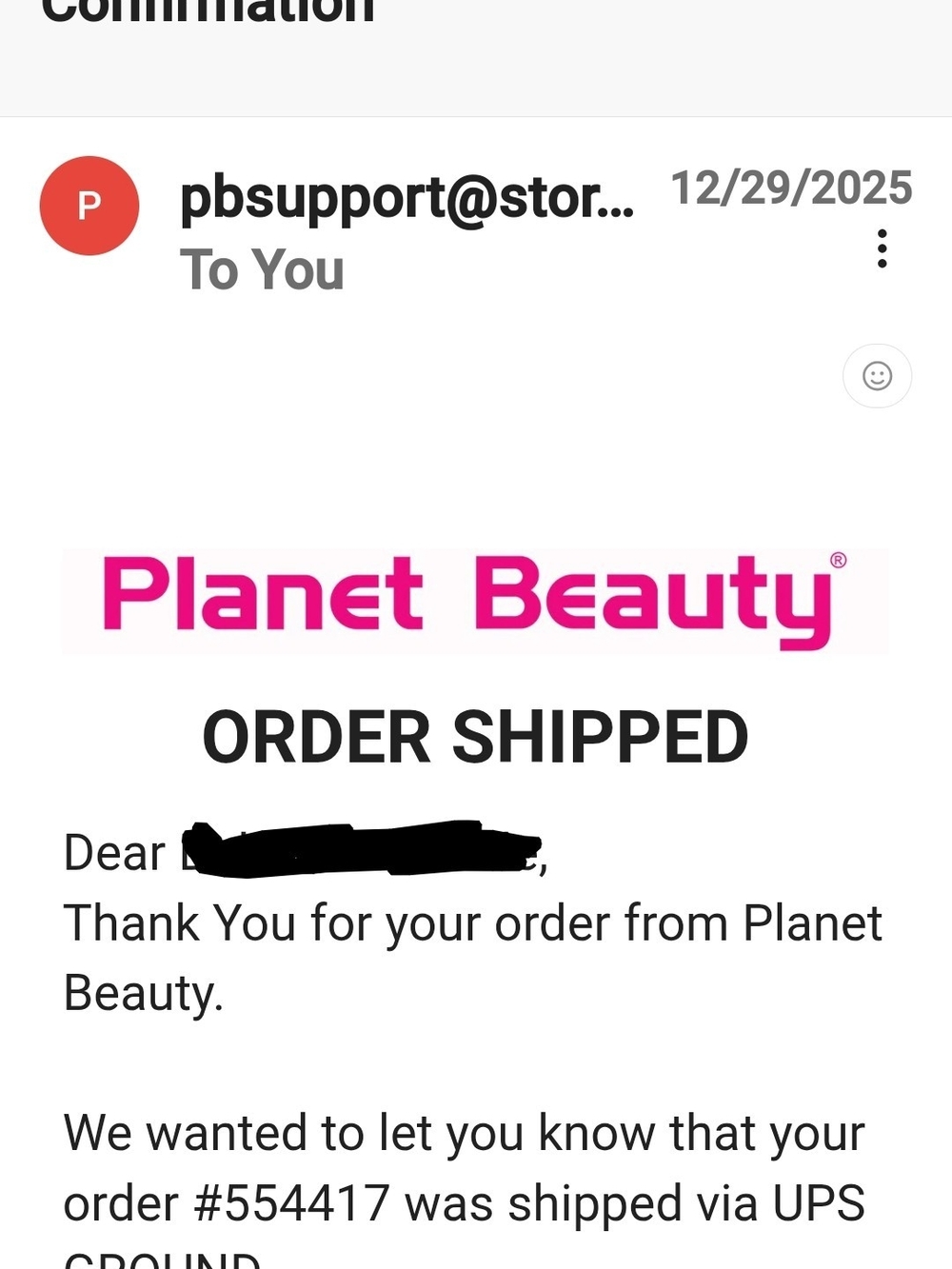 Planet Beauty Pink Logo Email Header - Pink & Black